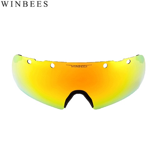 윈비즈 헬멧 탈부착형 덮개 고글 렌즈 피치 레드 (미러 코팅)