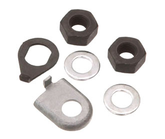 Axle fastenings for front hub (standard)