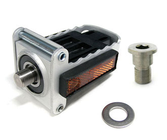 Brompton Folding LH pedal, Ti axle/bolt.-888